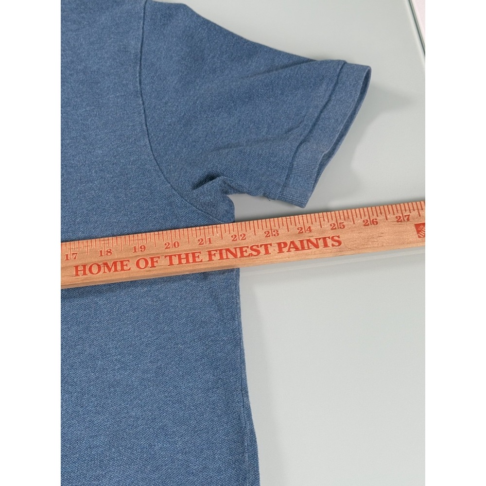 Polo Ralph Lauren Polo Shirt Mens L Short Sleeve Blue cotton Pony Preppy - Picture 8 of 10